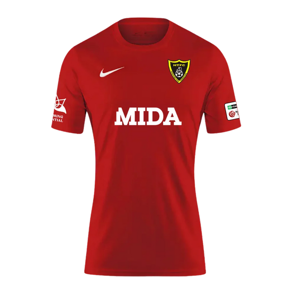 Harborough Town 2026/27 red away replica shirt, front